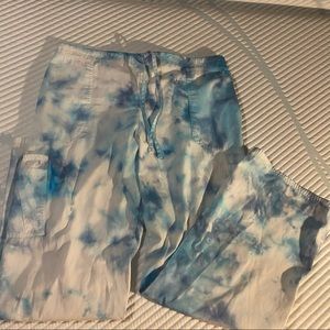 Tie Dyed Scrub Star Pants